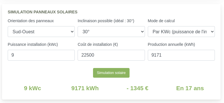 Simulation des travaux et étude d'impact